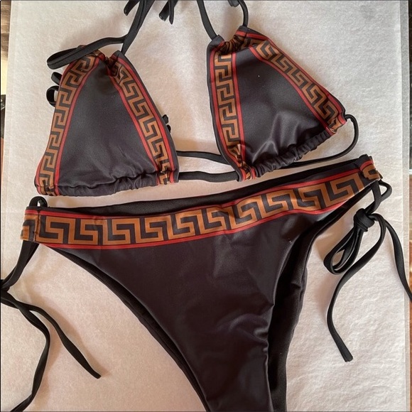 Brazilian Logo Inspired Black Shine Bikini - Picture 11 of 12